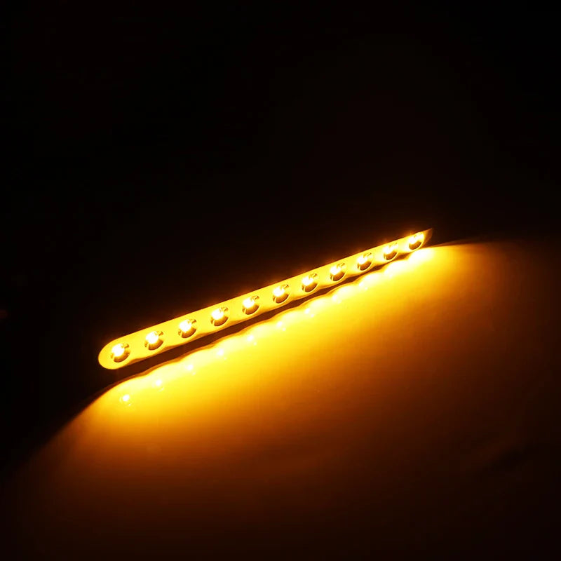 iJDM Switchback Amber/White BAU15S PY21W Sequential Flowing LED Strips w/Resistor For 2017-up Toyota C-HR Turn Signal Lights/DRL