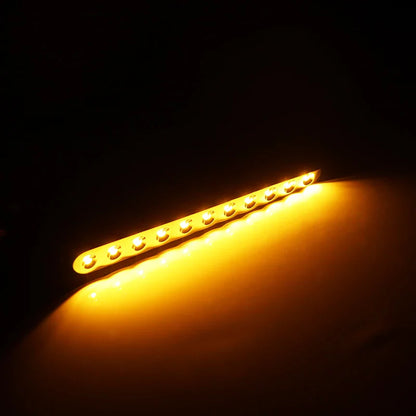 iJDM Switchback Amber/White BAU15S PY21W Sequential Flowing LED Strips w/Resistor For 2017-up Toyota C-HR Turn Signal Lights/DRL