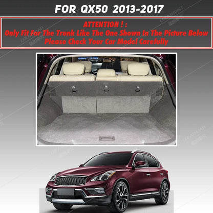 Car trunk mat for Infiniti QX50 SUV 2013 2014 2015 2016 2017 cargo liner carpet interior accessories cover