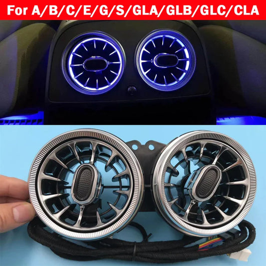 For A/C/E/G/S/GLA/GLB/GLC/CLA/CLS W205 W213 W222 W177 W118 W464 X247 X253 H247 W257 Rear Air Vent Ambient Light LED Nozzle Lamp