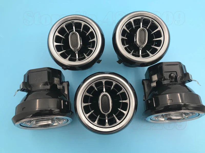 12-color For Benz A/CLA/GLA W176 W117 W156 LED Air Vent Outlet Backlight Nozzle Atmosphere Lamp Door Dashboard Ambient Light