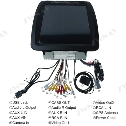 Android 128GB For Dodge Durango 2012 - 2019 Vertical Tesla Style Radio Screen Car Multimedia Player Stereo Radio GPS Navigation
