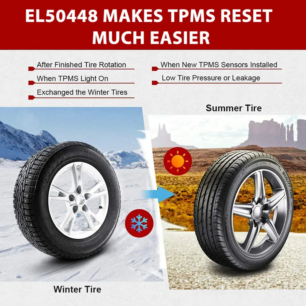 Car TPMS Reset Tool EL50448 OEC-T5 Auto Tire Pressure Monitor Sensor Relearn Tool for Opel Buick Chevrolet GMC Hummer Chevy