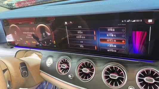 Ambient Light 64 colors LED Atmosphere Lamp illuminated Instrument Panel Dashboard For Mercedes-Benz E-Class W213 2021