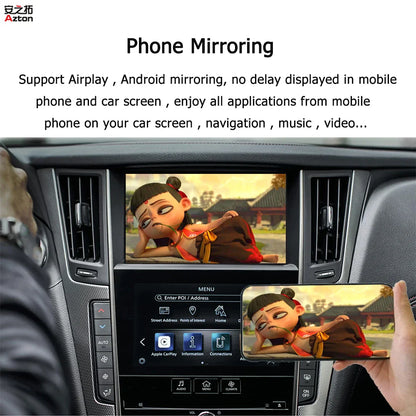Android Auto AirPlay Apple CarPlay For Infiniti Q50 Q60 Q70 QX50 Q50L 2015 2016 2017 2018 2019 WIFI Wireless CarPlay Service
