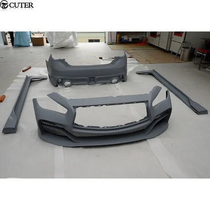 Q50 Eau Styling Frp Car Body Kits Front Bumper Rear Bumper Side Skirts for Infiniti Q50 2014up