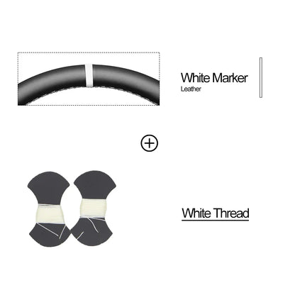 Bioeon Black Hive Leathe Car Steering Wheel Cover for GMC Sierra 1500 Sierra 1500 Limited Sierra 2500 3500 Yukon (Yukon XL)