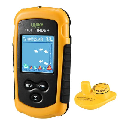LUCKY-Portable Fish Finder  Wireless Range Finder Electronic Fishing Tackle  FFW1108-1 FFCW1108-1 400Feet 120m