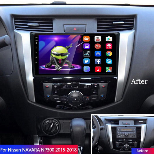 LICHENGTAI Car Stereo Radio Fit For Nissan NAVARA NP300 2016-2019 with Wireless CarPlay Android Auto, Android 13 Car Player Radio with Bluetooth, WiFi, GPS, 2+32G 9-Inch