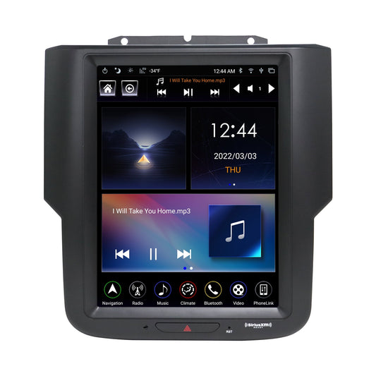 Linkswell Gen5 T-style 10.4 inch Car SirusXm Radio Stereo for RAM 2013-2018 Trucks 1500 2500 3500 Touch Screen Car Navigator Android Truck Replacement GPS radio 4G+64G Apple Carplay Auto DSP HDMI
