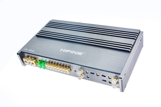 Danish HIFINE HIFINE car power amplifier audio 12V power amplifier four-way power amplifier pushable speaker HF100.4