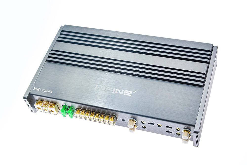 Danish HIFINE HIFINE car power amplifier audio 12V power amplifier four-way power amplifier pushable speaker HF100.4