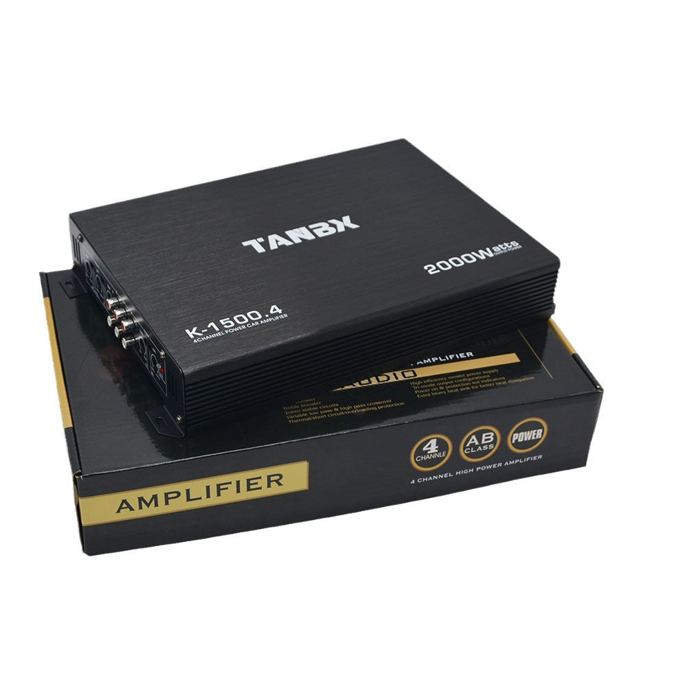 Car audio power amplifier TANBX12V power amplifier four-way power amplifier pushable speaker woofer K1500.4