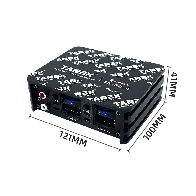 Manufacturer wholesale car audio modification plug and play lossless 4-way 60.4 Android large-screen machine dedicated DSP power amplifier
