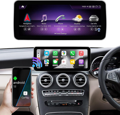 Mercedes-Benz Android Head Unit    Road Top 12.3" Android Car Stereo with CarPlay for Mercedes-Benz C117 X117 2013-2015, 8+256GB