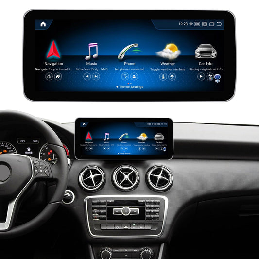Mercedes-Benz Android Head Unit    Road Top Android 13 Car Stereo 12.3" Car Touch Screen for Mercedes Benz CLA GLA Class X156 C117 2013-2015 Year with NTG 4.5/4.7, 8+256G, Support Wireless Carplay, Global Weather, Navigation