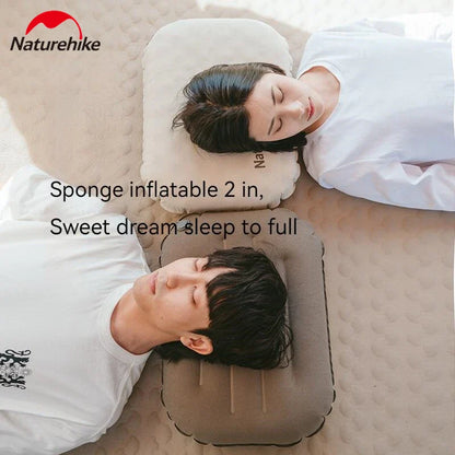 Naturehike Inflatable Pillow 3D Sponge Ultralight for Outdoor Camping Travel Neck Sleeping Self Inflating Air Pillow Portable