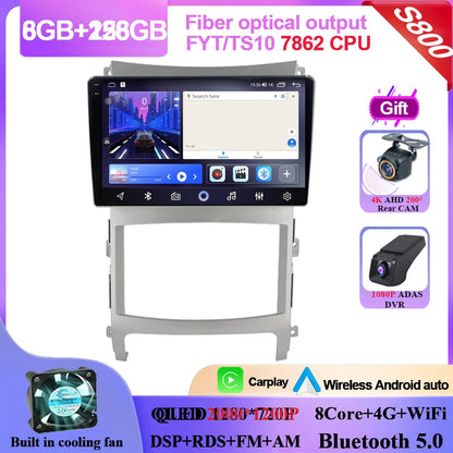 For Hyundai Veracruz ix55 2006 - 2015 Android 14 Car Stereo Multimedia Radio Unit Player GPS Wireless Carplay Android Auto 2din