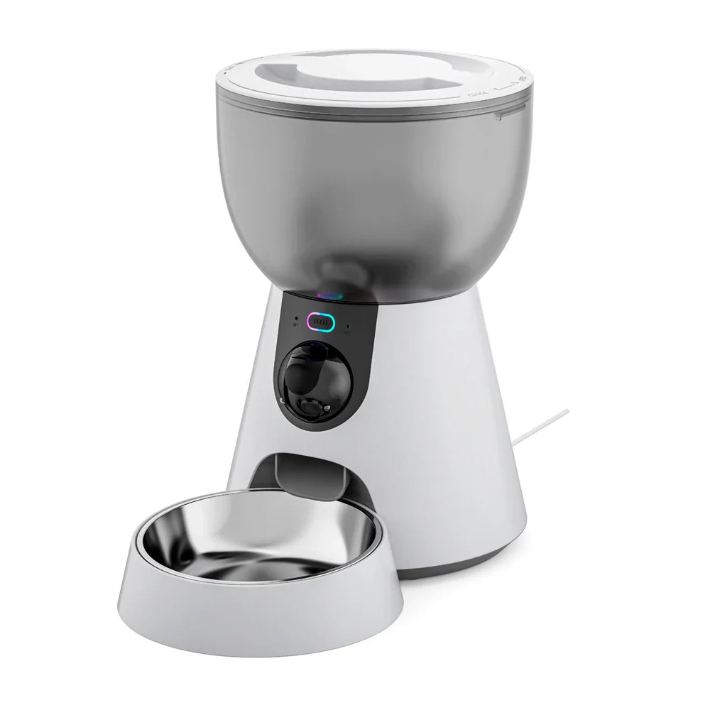 4L New 2.4G 5G HD Camera with Timer Voice Smart Automatic Pet Feeder for Cats and Dogs WiFi Smart Dry Food Feeding Bowl