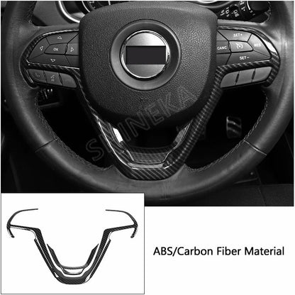 SHINEKA Carbon Fiber Grain Interior Decoration Cover for Jeep Grand Cherokee 2011 2012 2013 2014 2015 2016 2017 2018 2019 2020