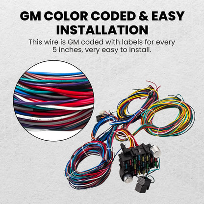 21 Circuit Wiring Harness Street Rod Rod Universal Wire Kit for CHEVY Kit new For Holden for Ford for GMC