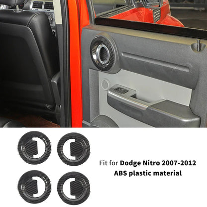 ABS Interior Central Control Steering Wheel Reading Light Decoration Cover For Dodge Nitro 2007-2012 Car Interior Accessories