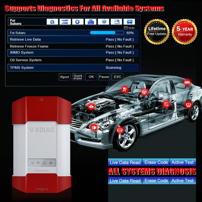 VXDIAG VCX DoIP VD310 for Subaru Car OBD2 Diagnostic Scanner All Systems Diagnosis Tool ECU Coding J2534 Programming Free Update