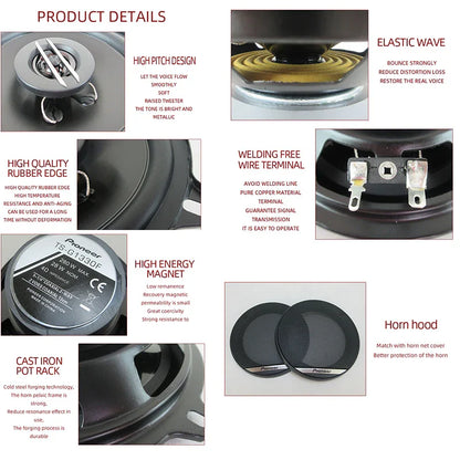 5-inch 560W (2 * 280W) 5-way General Motors coaxial car music stereo full frequency high fidelity speaker lossless installation