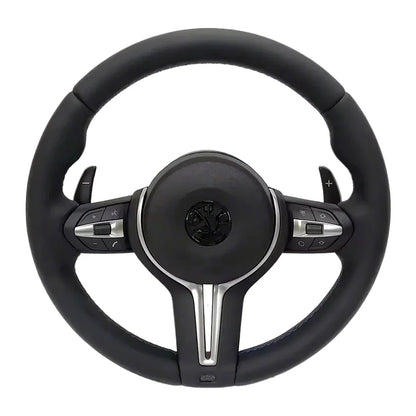 M Sport Full Leather Steering Wheel For BMW M3 F30 F15 F16 F20 F21 F25 F26 M5 F10 F11 F06 F07 F12 F13 F01 E90 E90 X5 E70 E87 E81