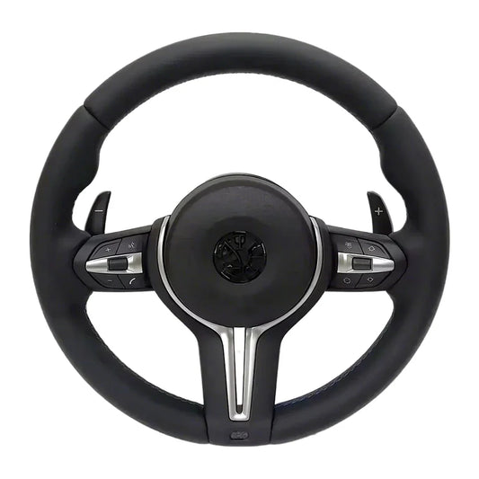 M Sport Full Leather Steering Wheel For BMW M3 F30 F15 F16 F20 F21 F25 F26 M5 F10 F11 F06 F07 F12 F13 F01 E90 E90 X5 E70 E87 E81