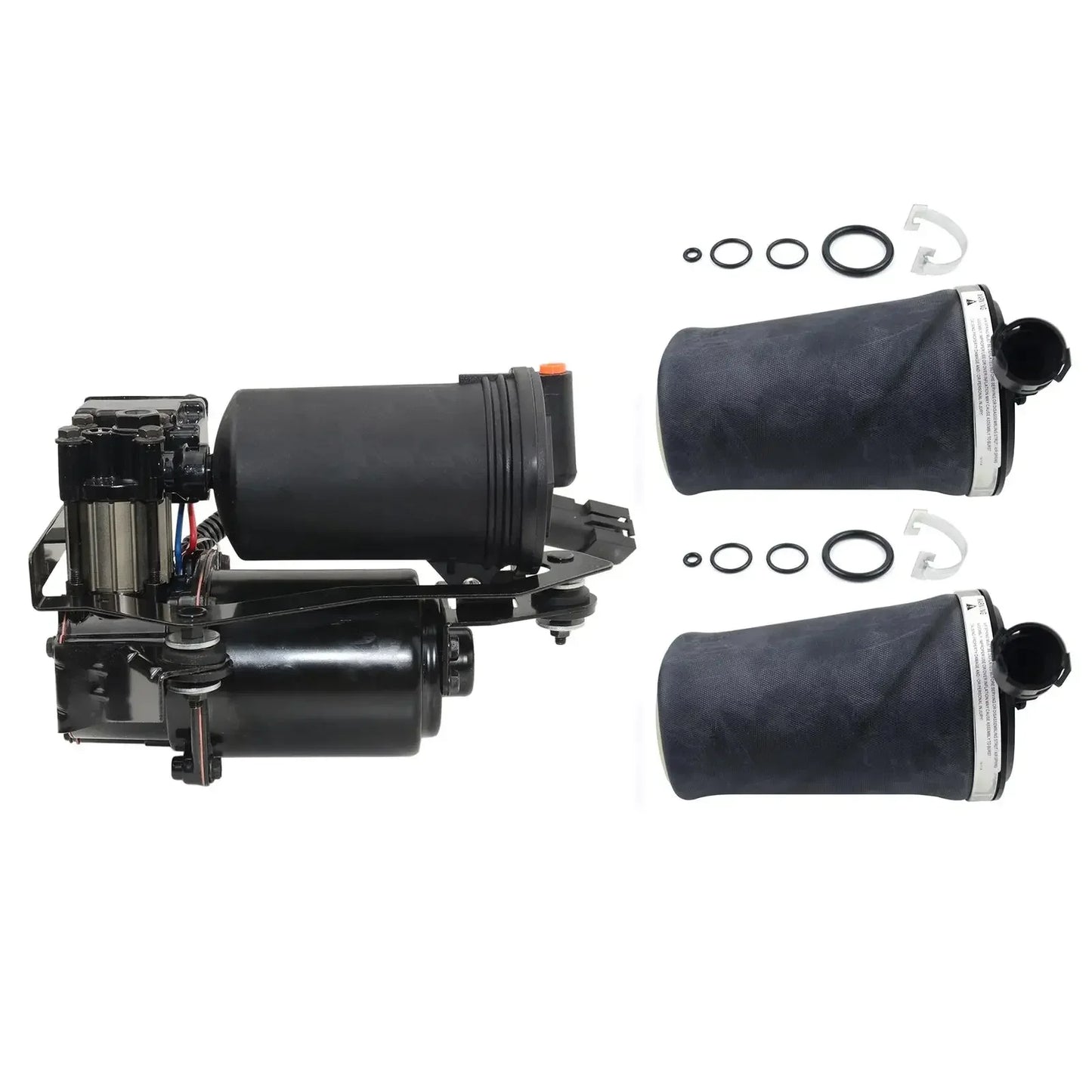 AP03 2*Rear Air Spring Bags+1*Compressor Pump for Ford Mercury Lincoln 3U2Z5580AA