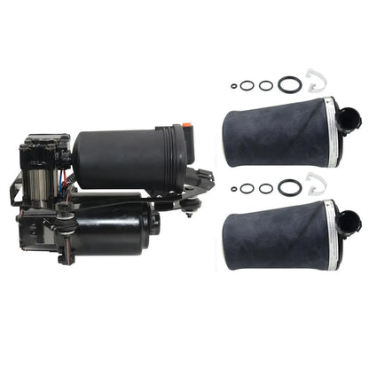 AP03 2*Rear Air Spring Bags+1*Compressor Pump for Ford Mercury Lincoln 3U2Z5580AA