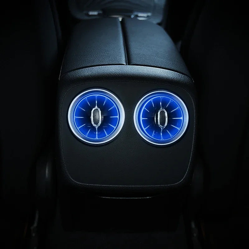 CLS W257 Glowing Rear Air Vent Turbine Ambient Light For Mercedes-Benz CLS-class C257 E-coupe W238 W290 W464