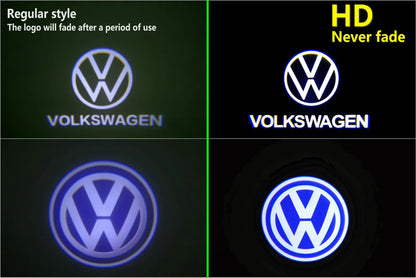 HD For VW Volkswagen Jetta MK4 Bora Sharan Touran Lavida Caddy MK3 Polo Golf 3 4 Beetle LED Car Door Logo Light Projector Lamp