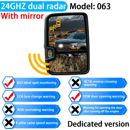 Car Blind Spot Detection System BSD Sensor Drive Rear Mirror Monitoring for Chevrolet Silverado LD GMC Sierra Limited 2016~2019