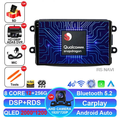 Android 14 For Renault Dacia LOGAN sandero Duster Lodgy Lada Xray Captur Dokker Car Radio Multimedia Navigation Video Player GPS