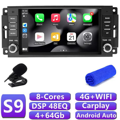 DSP Car Radio Stereo For Jeep Commander Carplay Android Auto Multimedia Player Screen Autoradio Navigation GPS BT 4G Head Unit