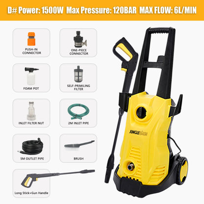 JUNGLEFLASH High Pressure Cleaner Washers Car Washers Garden Washing Cleaning Tools For Karcher Water Gun Garden Watering Gun power tools