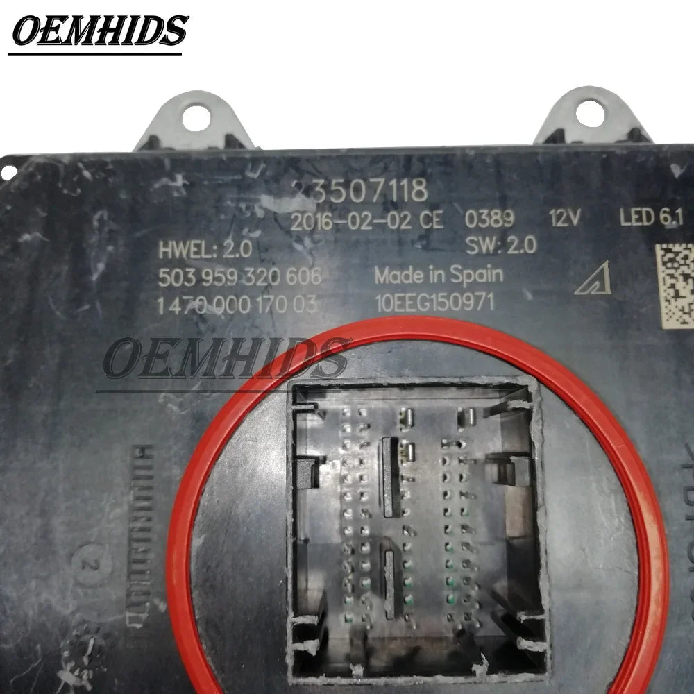 OEM Ballast 147000017003 LED 6.1 For 2016-2018 GMC Sierra 1500 LED Headlight Computer Drive Control Module Used 23507118