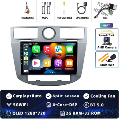 Android 14 Car Radio WiFi+4G For Chrysler Sebring Cirrus 2007 2008 2009 2010 GPS Navigation Auto wireless Carplay Player 2Din BT