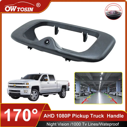 170° AHD 1920*1080P Pickup Trunk Handle Vehicle Camera For Chevrolet Silverado GMC Sierra 1999-2007 Reverse Car Camera