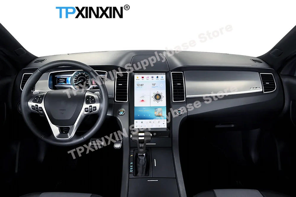 Qualcomm Tesla Carplay Android Car Radio 2 Din Stereo Receiver For Ford Taurus 2010-2013 2014 2015 2016 2017 2018 GPS Unit Audio