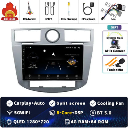 Android 14 Car Radio WiFi+4G For Chrysler Sebring Cirrus 2007 2008 2009 2010 GPS Navigation Auto wireless Carplay Player 2Din BT