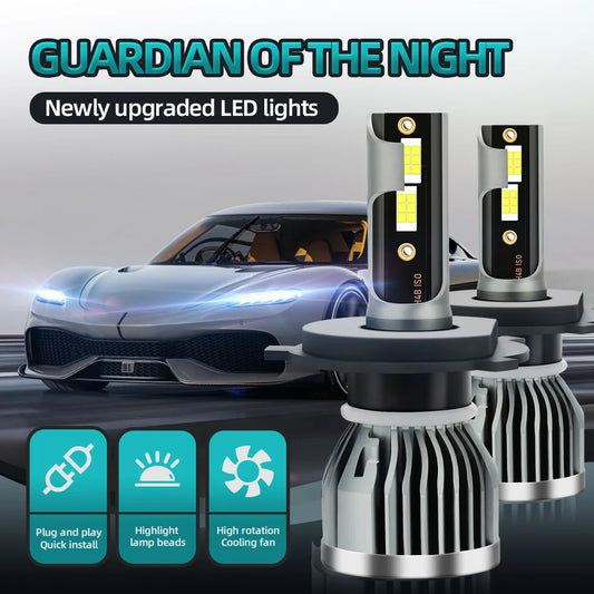 20000LM Canbus LED Headlight Bulbs 120W High Low Beam Car Lights 12V 6000K For Dodge Nitro 2006 2007 2008 2009 2010 2011 2012