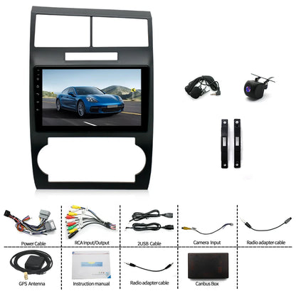 9 Inch Android 13.0 4GB+64GB For Dodge Charger Magnum 2005 2006 2007 Car GPS Navi Multimedia Player Radio Tape Head Unit Carplay