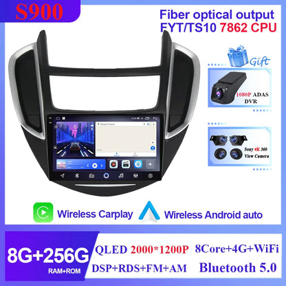 For Chevrolet Tracker 3 TRAX 2013 2014 2015 Android Auto Multimedia Car Player Radio GPS Video Navigation Carplay Screen No 2din