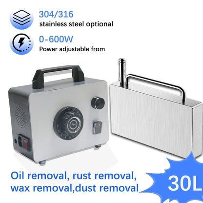 Ultrasonic Cleaner 316 Stainless Steel,3 Cleaning Mode,6L 10L 30L Portable Washing Machine,Ultraso