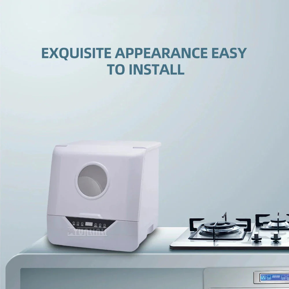 Countertop Electric Dish Washers Kitchen Dish Bowl Washing Machine Máquina Lavar Louça Portátil Sm
