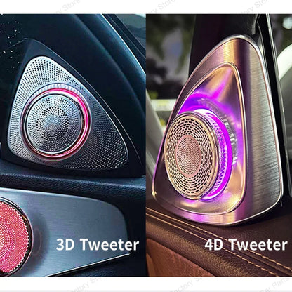 For Mercedes Benz E-Class W213 Air Vents 64 Colors 3D 4D Rotate Tweeter Interior W213 Ambient Light Speaker Cover for Light