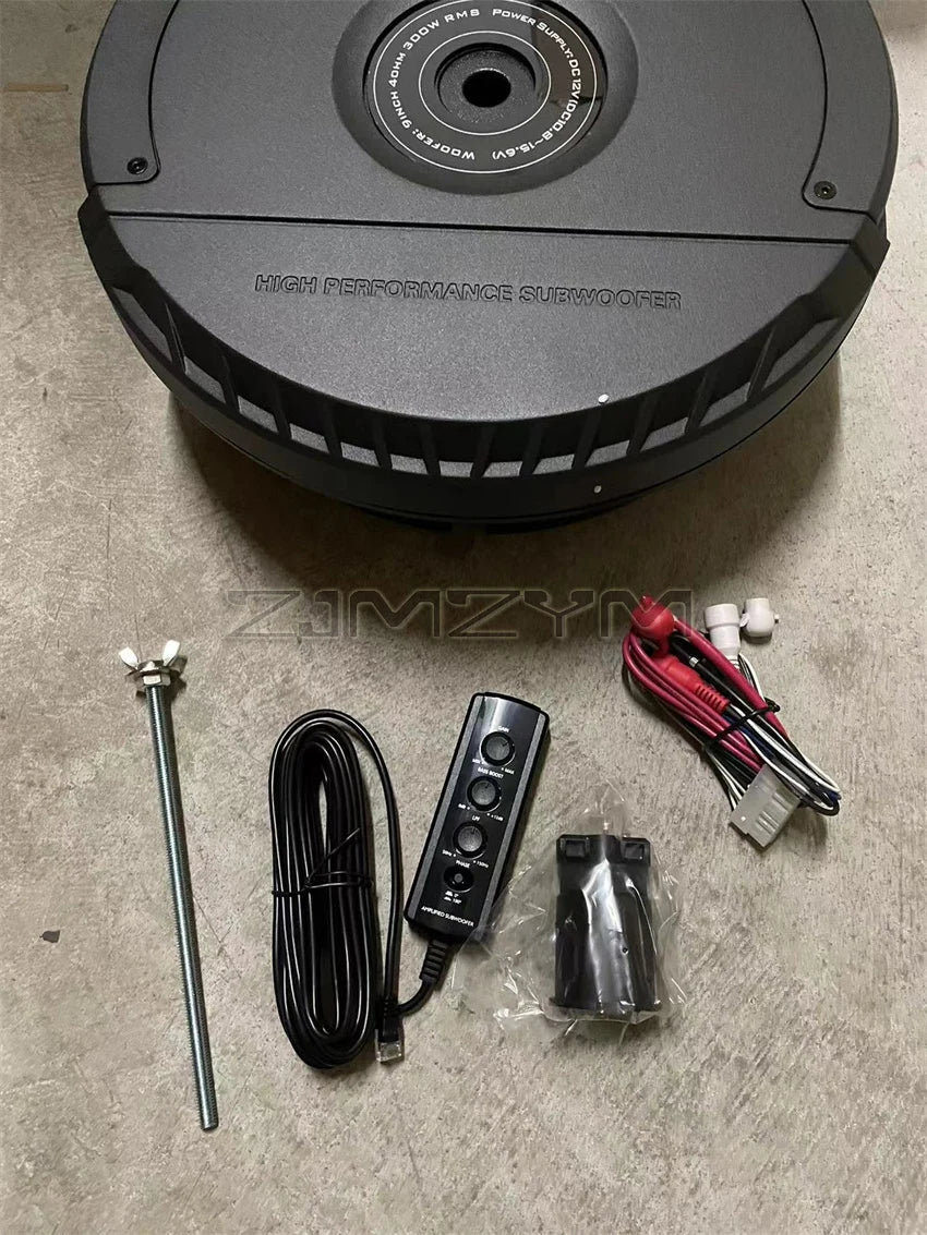 Car Audio 500W Subwoofer Para Coche 12V Car 9 Inch Powerful Subwoofer Bass Dual Speakers Active Spare Tire Subwoofer